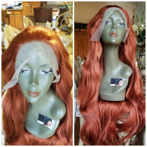 Copper Straight Beauty Lace Front Wig main image 15